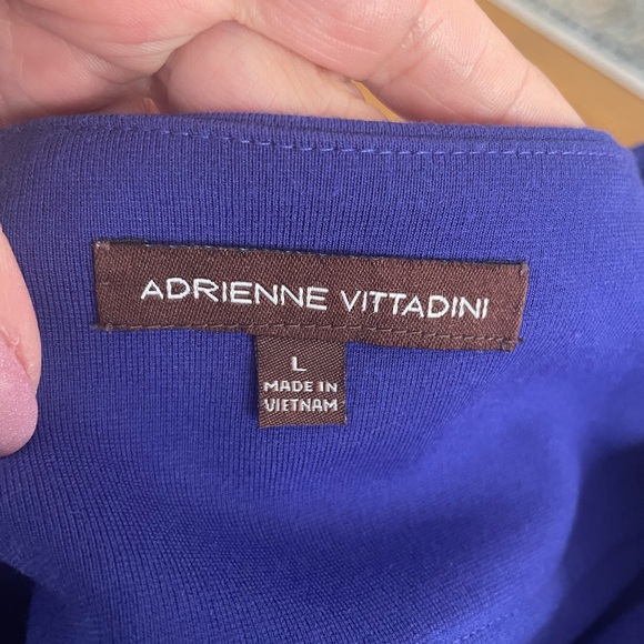 Adrienne Vittadini Rich Blue /purple Midi Dress - Picture 8 of 10